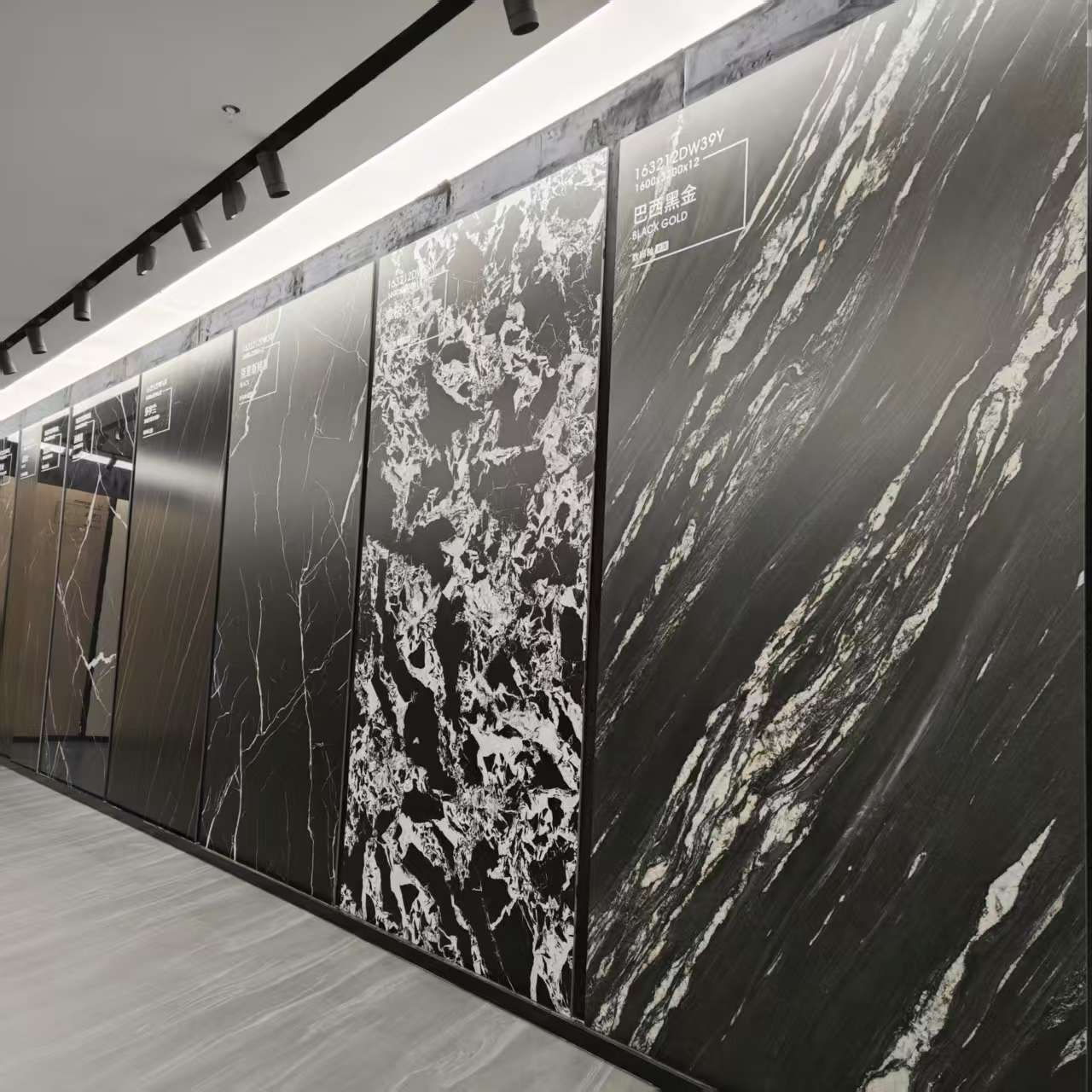 Large-format sintered stone slab