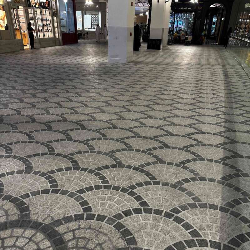 Natural stone shopping mall project in Qatar